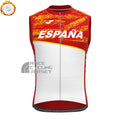 ESPANA White Fleece Sleeveless Cycling Jersey