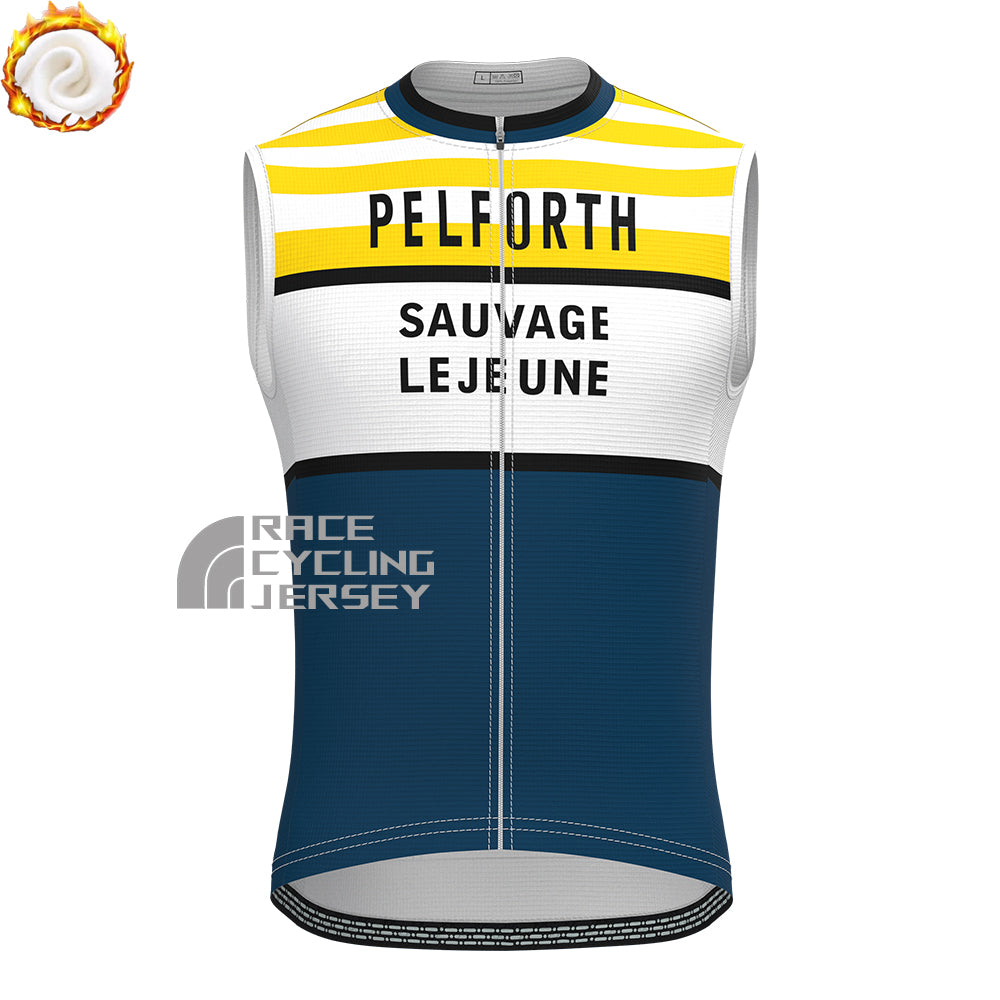 PELFORTH Fleece Sleeveless Cycling Jersey