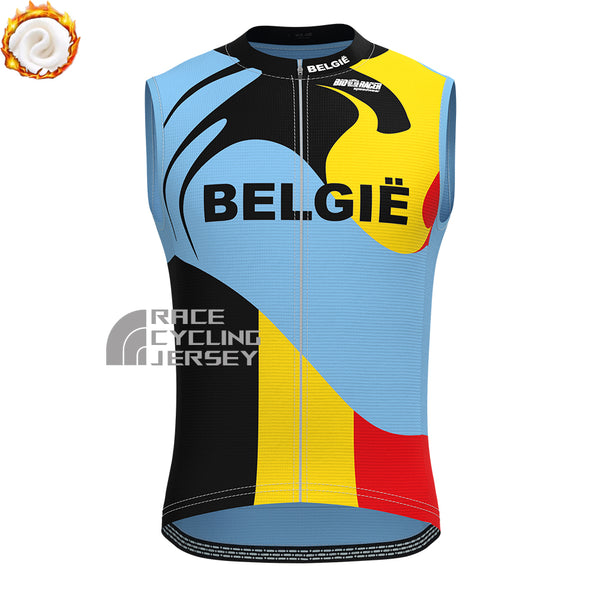 Belgium Fleece Sleeveless Cycling Jersey