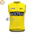 Yellow MOLTENI Fleece Sleeveless Cycling Jersey