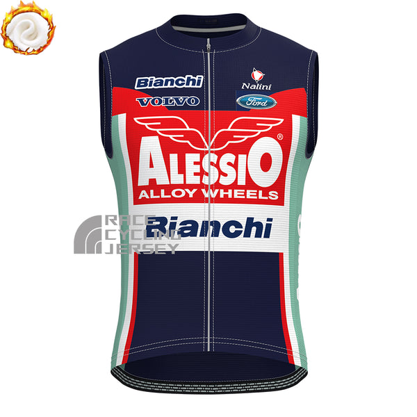 2004 Bianchi Fleece Sleeveless Cycling Jersey