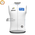 Tour de France white Fleece Sleeveless Cycling Jersey