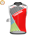 1990 TOSHIBA Fleece Sleeveless Cycling Jersey
