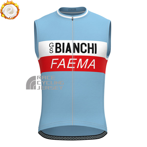 Bianchi FAEMA Fleece Sleeveless Cycling Jersey