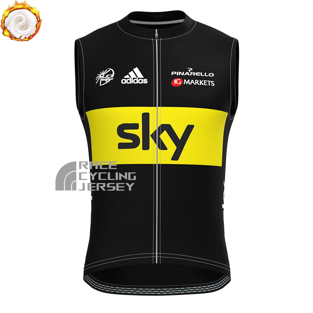 2012 Sky Fleece Sleeveless Cycling Jersey