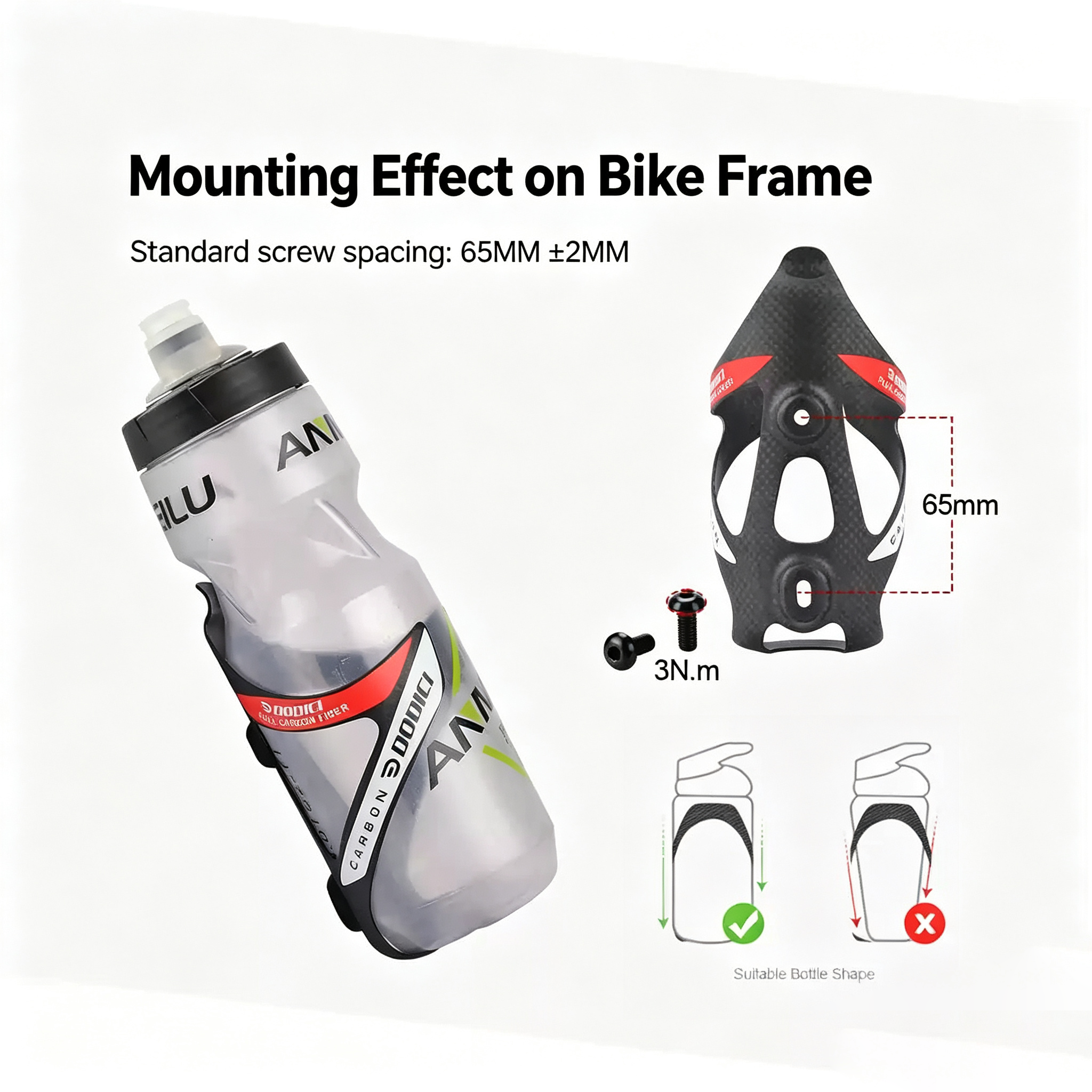 DODICI T700 Lightweight Carbon Bottle Cage