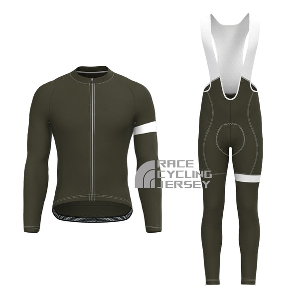 Army Green Long Sleeves Cycling Kits