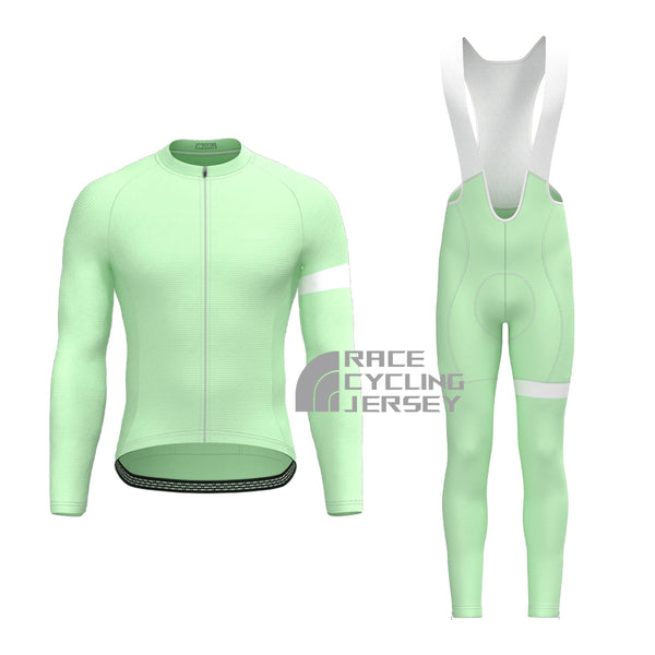 Matcha Green Long Sleeves Cycling Kits