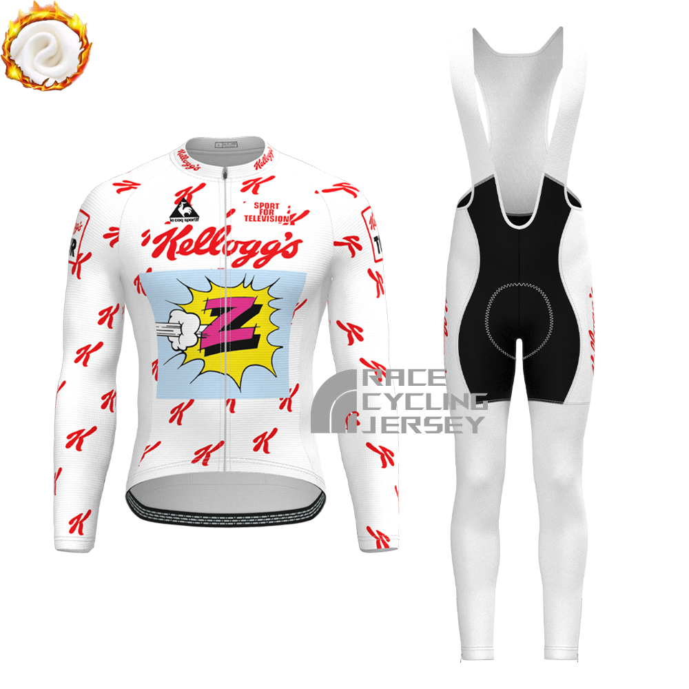 1990 Kellogg's Fleece Long Sleeves Cycling Kits